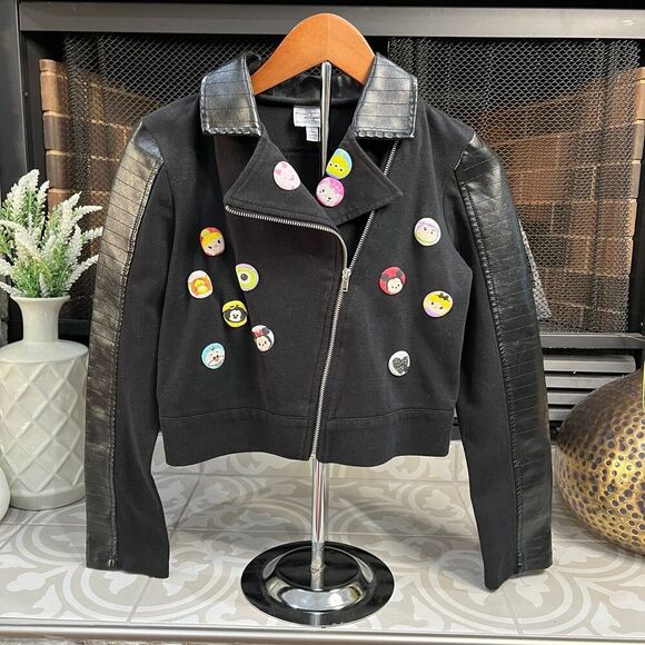 D-Signed by Disney Moto Jacket Girls Size Small 7/8 - Picture 1 of 5